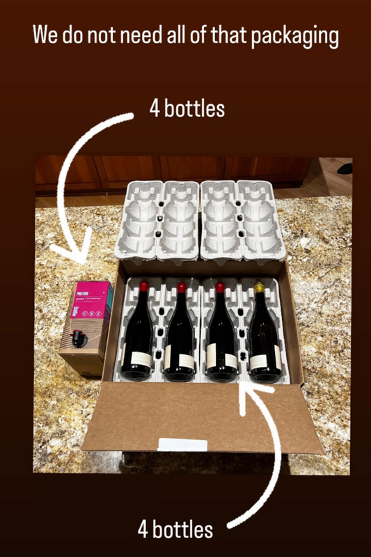 50% Lower Carbon Footprint Vs. Bottled Wine